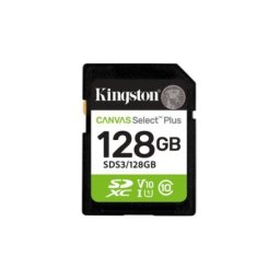 Tarjeta Kingston Canvas Select Plus 128GB SDXC Clase 10 UHS-I 150MB/s