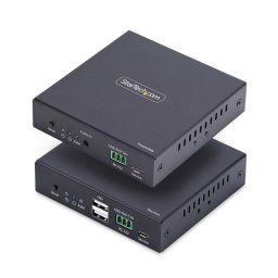 Extensor KVM HDMI StarTech Kit AVoIP 4K 60Hz Cat6 Transmisor Receptor RS232 Audio