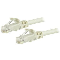 Cable de red StarTech Cat6 15m UTP RJ-45 Blanco transmisión Gigabit PoE