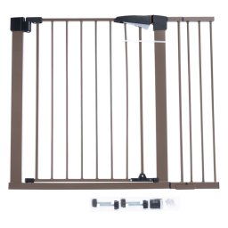 TIAKI rejilla para perros marrón con panel lateral - 78 x 77 a 103 cm (Al x An)