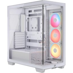Corsair 3500X LX-R RGB Vidrio Templado 3 Ventiladores ATX/E-ATX Gestión Avanzada RGB y Cableado Blanco