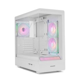 Semitorre Nox Hummer Signal Blanca ARGB ATX/Micro ATX Vidrio Templado Sin Fuente