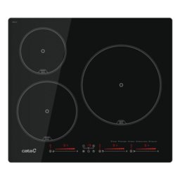 Placa de inducción Cata IBS 6303E2 3 zonas 59 cm Integrada Control Digital Negra