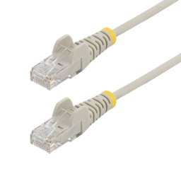 Cable Ethernet Cat6 StarTech 7m Slim LSZH 28AWG Gris RJ45 Snagless PoE++ 100W