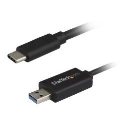 Cable de transferencia StarTech.com USB 3.0 USB A a USB C 2m Negro Plug and Play