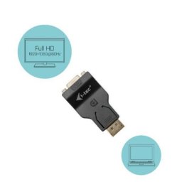 Adaptador DisplayPort VGA QUO FHD-60 Negro 1920x1080 60 Hz 1 Unidad