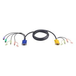 Cable KVM ATEN CS1732A PS/2 3 m Negro Audio SPHD-15 HDB-15 2xPS/2 2x3,5mm