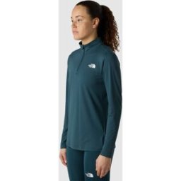 The North Face Camiseta de 1/4 de mujer Flex Slim . Azul antracita L
