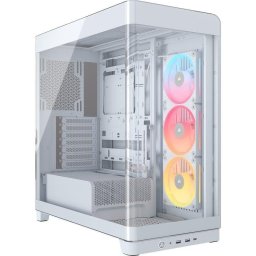 Caja Corsair 4500X LX-R RGB Midi Tower Vidrio Templado USB-C Blanca