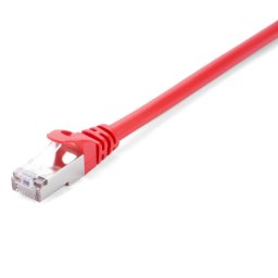 Cable de red V7 CAT6 S FTP 1 m Rojo con conectores RJ-45 blindados