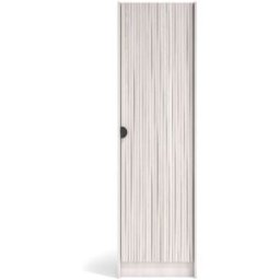 Herdasa Zapatero melamina blanco puerta efecto vallado blanco 175x50x24 cm
