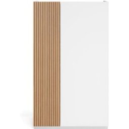 Herdasa Zapatero de melamina blanco puerta impresión vallado 122x70x35 cm