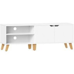 VASAGLE Mueble de tv para 60 pulgadas de color blanco