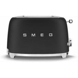 SMEG Tostador 50's Style con 2 ranuras. Negro mate