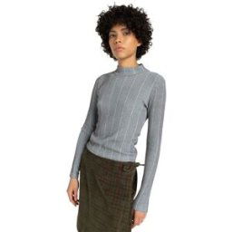 Element Camiseta de mujer Roll Neck W . Gris M