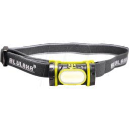 BLULAXA 48604 - Linterna frontal LED, 168 lm, negro / amarillo, IP54, 3x AAA (Mi