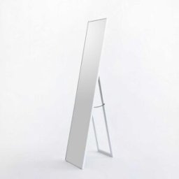 LOLAhome Espejo de pie blanco de 151 cm