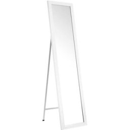 LOLAhome Espejo de pie blanco de 157x37 cm