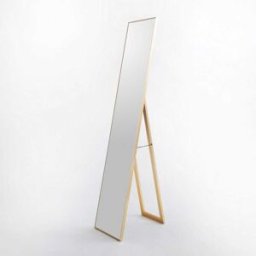 LOLAhome Espejo de pie dorado de 151 cm