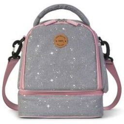 Bolsa térmica Galaxi gris y rosa Ref. 52458 Saro