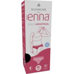 Enna Braga Menstrual Hipster Noche Flujo Abundante Negro S 1ud
