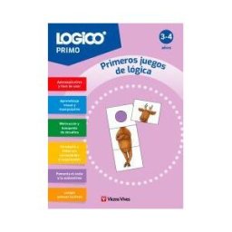 Editorial Vicens Vives Logico Primo. Primeros Juegos De Lógica (3-4 Años) 16 Fichas