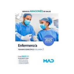 Ed. MAD Enfermero/a. Temario Materia Específica Volumen 3. Servicio Aragonés De Salud (salud)