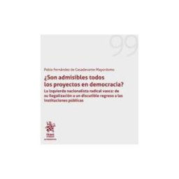 Editorial Tirant Lo Blanch son Admisibles Todos Los Proyectos En Democracia?