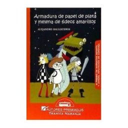Premium Editorial Armadura De Papel De Plata Y Melena De Fideos Amarillos