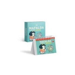 Ediciones Granica S.A. Mafalda 2024, Calendario Escritorio Turquesa Con Caja