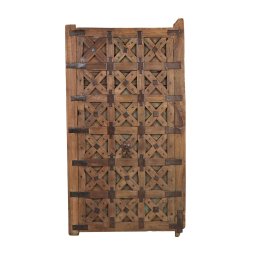 Puerta Pequeña Cruces Madera Maciza Teca Antigua Anore