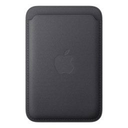 Cartera de Trenzado Fino con MagSafe para iPhone Negro Microtwill