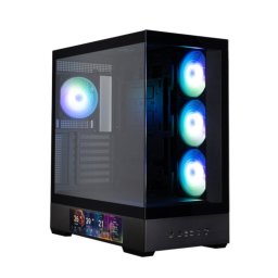 Caja Zalman P40 Ds Atx 4xvent 120mm Argb 2xusb 3.0 Negro Sin Fuente