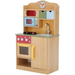 Teamson Cocina de madera para niños 90.2 cm, marrón