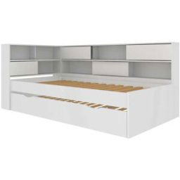 ID Kids Cama nido con colchones blanco 90x190 cm