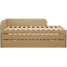 ID Kids Cama nido 3 plazas con colchones madera maciza 90x200 cm