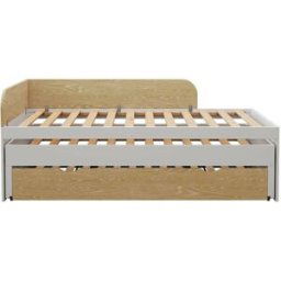 ID Kids Cama nido 3 plazas con colchones madera maciza 90x200 cm