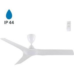 Wonderlamp Ventilador de techo exterior blanco con mando resistente al agua ip44