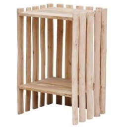 Chehoma Mesilla de noche de madera beige