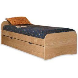 ID Kids Cama nido juvenil con colchones madera maciza 90x190 cm