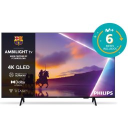 TV Philips QLED 50PUS8400 50" 4K UltraHD Ambilight Smart TV Dolby Atmos Titan OS