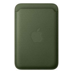 Cartera de Trenzado Fino con MagSafe Verde para iPhone (Microtwill, Apple MGH74ZM/A)