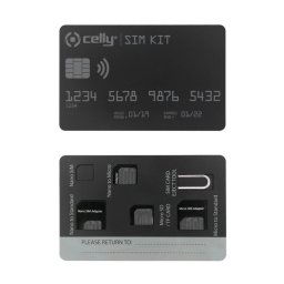 Celly Sim Kit Adapter Negro