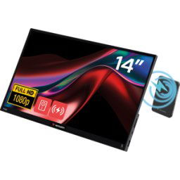 VERBATIM 32088 - 35.5cm monitor, 16:9, Full HD, tacto, con el banco del poder