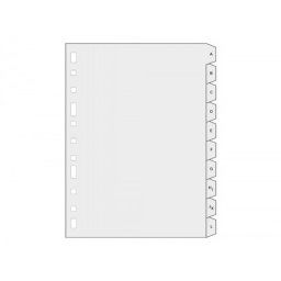 Separador alfabetico multifin 3005 plastico folio natural 20 pestañas 215x310 mm