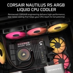 Corsair NAUTILUS 360 RS ARGB Kit Refrigeración Líquida 360mm Negro