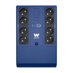 Sai Woxter 800VA Batería de Plomo Ácido 12V/7Ah Autonomía Respaldo USB Display LED