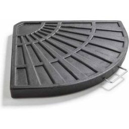 Oviala Contrapeso para sombrilla en metal negro