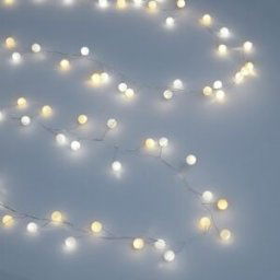 El Corte Inglés Guirnalda Bolas con 80 luces LED Navidad . Blanco
