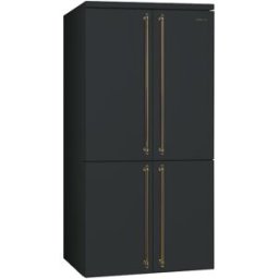 SMEG Frigorífico Americano , 4 puertas, Total No Frost, 572 litros, Antracita - FQ60CAO6. Antracita